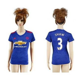 Women’s Manchester United #3 Shaw Away Soccer Club Jersey