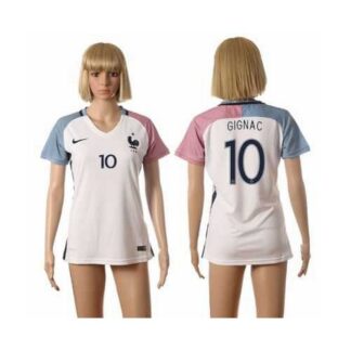 Women’s France #10 Gignac Away Away Soccer Country Jersey