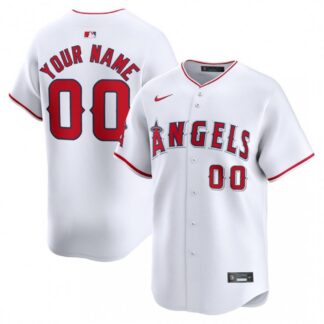 Los Angeles Angels Nike Home Limited Custom Jersey – White