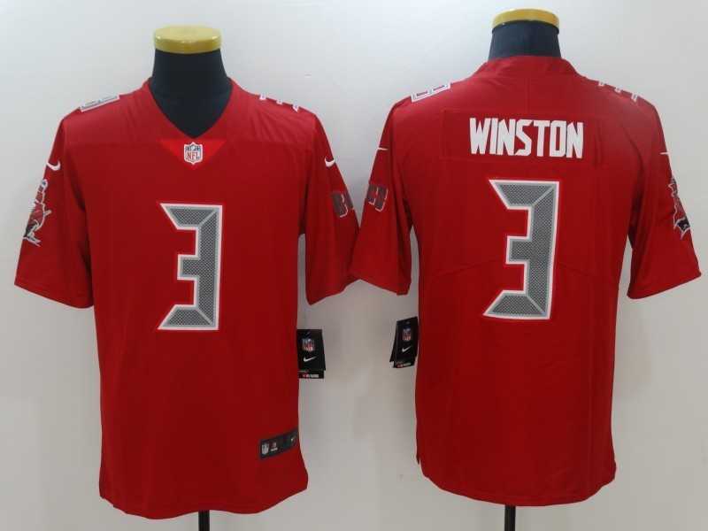 Nike Limited Tampa Bay Buccaneers #3 Jameis Winston Red Rush Stitched NFL Jersey