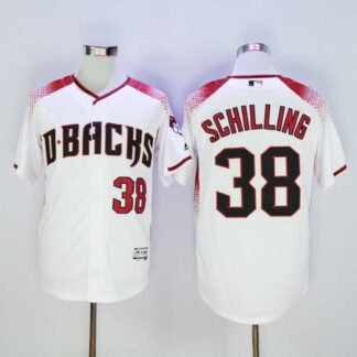 Diamondbacks 38 Curt Schilling White Flexbase Jersey Sguo