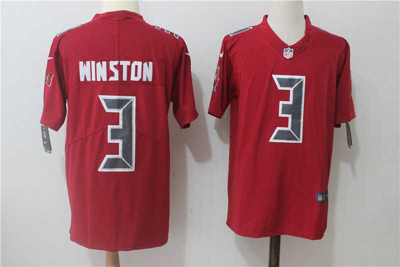 Nike Tampa Bay Buccaneers #3 Jameis Winston New Red Vapor Untouchable Player Limited Jerseys
