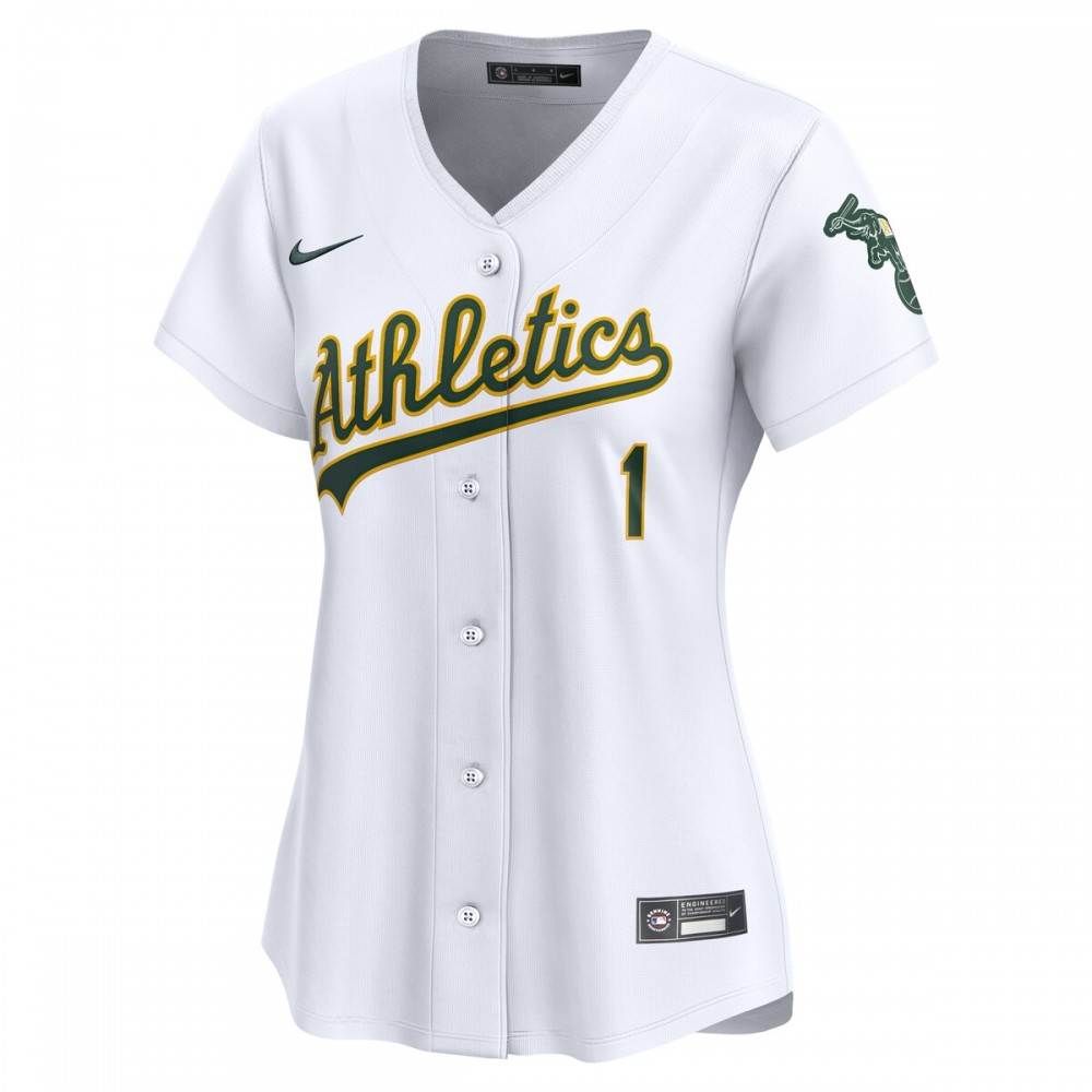 Oakland Athletics Nike Women's #1 Mom Home Limited Jersey - White - Image 2