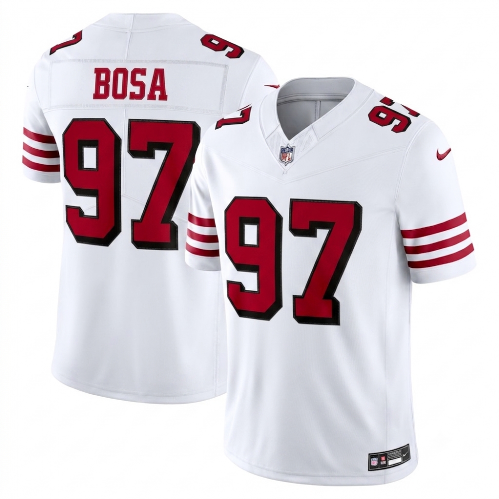 Nick Bosa San Francisco 49ers Nike Alternate Vapor F.U.S.E. Stitched Limited Jersey - White
