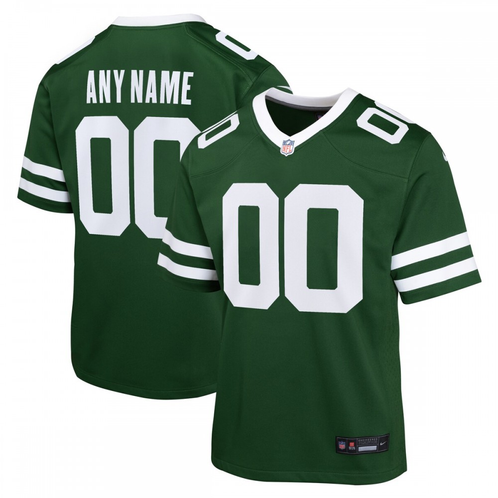New York Jets Nike Youth Custom Game Jersey - Legacy Green