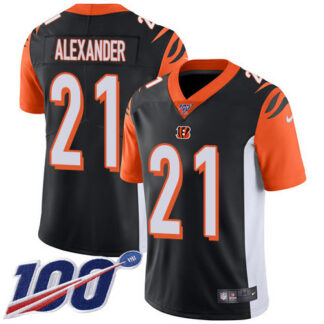 Nike Cincinnati Bengals #21 Mackensie Alexander Black Team Color Youth Stitched NFL 100th Season Vapor Untouchable...