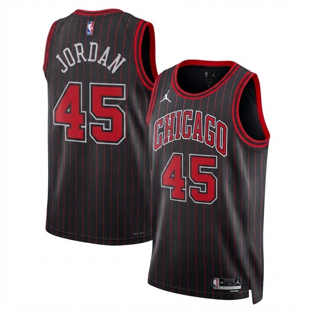 Michael Jordan Chicago Bulls Jordan Brand Unisex Black Swingman Jersey - Statement Edition