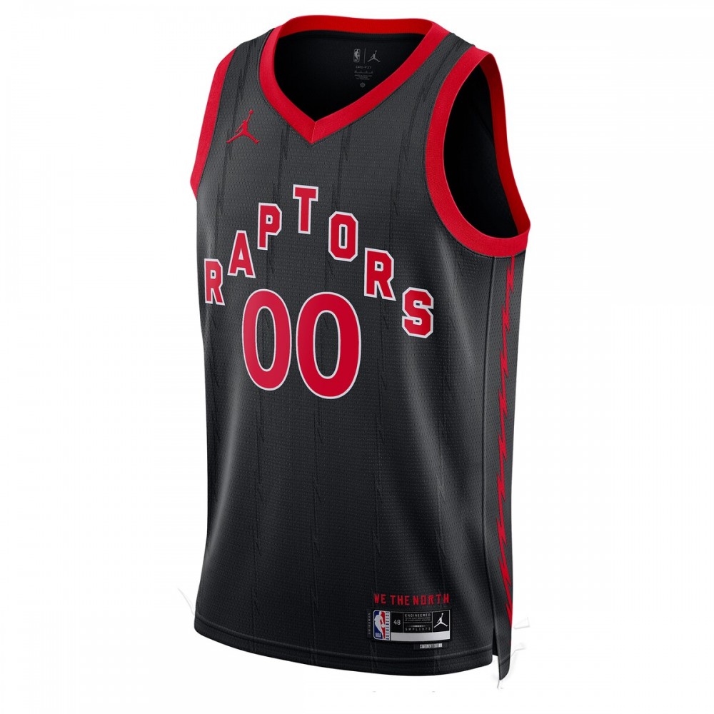 Toronto Raptors Jordan Brand Unisex 2022/23 Swingman Custom Jersey - Statement Edition - Black - Image 2