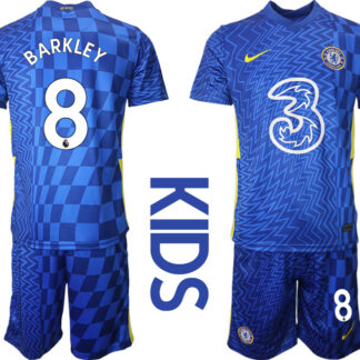 Youth 2021-2022 Club Chelsea FC home blue 8 Nike Soccer Jerseys
