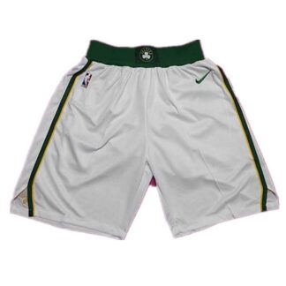 Celtics White 2018 19 City Edition Nike Swingman Shorts