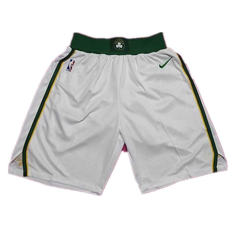 Celtics White 2018 19 City Edition Nike Swingman Shorts