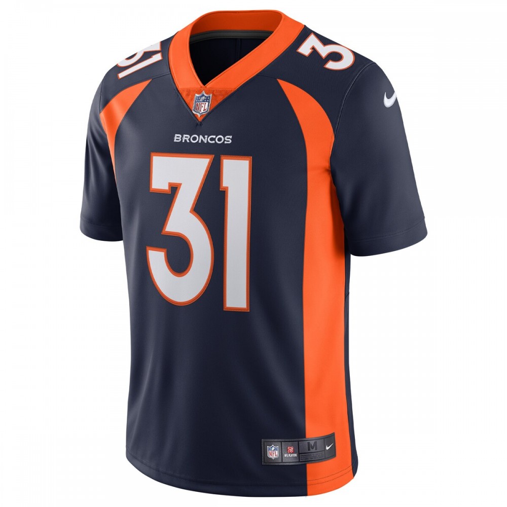 Justin Simmons Denver Broncos Nike Alternate Vapor Limited Jersey - Navy - Image 2