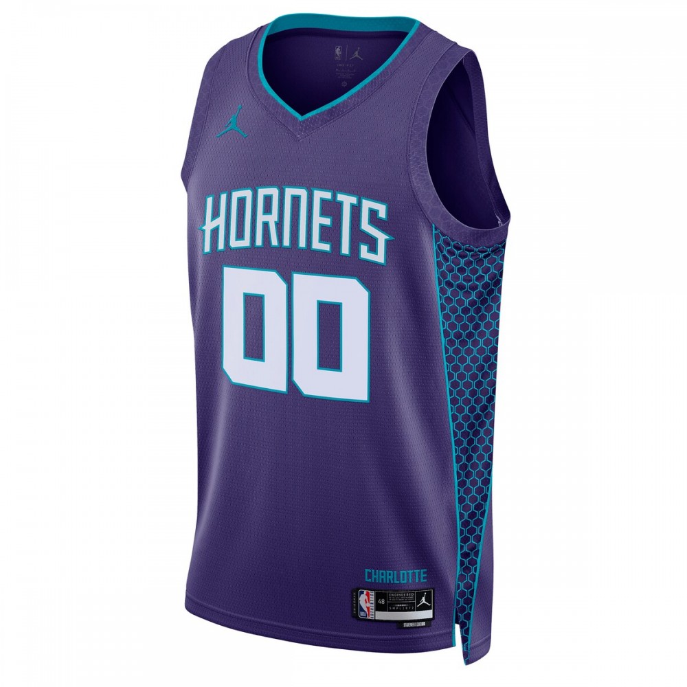 Charlotte Hornets Jordan Brand Unisex 2022/23 Swingman Custom Jersey - Statement Edition - Teal - Image 2