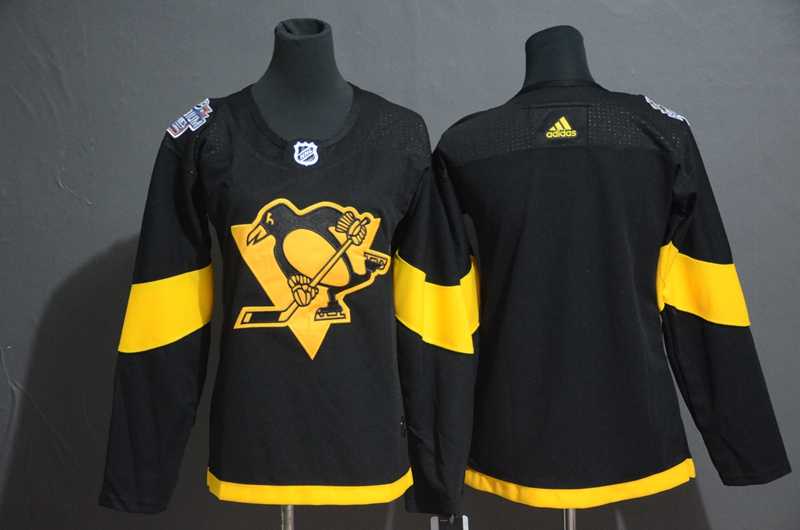 Women Penguins Blank 2019 NHL Stadium Series Adidas Jersey