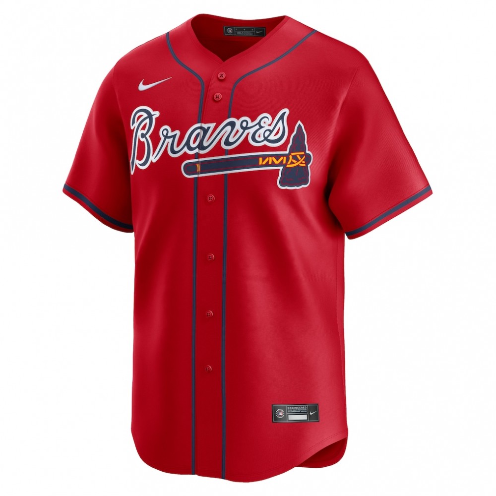 Matt Olson Atlanta Braves Nike Alternate Limited Player Jersey – Red - Image 2