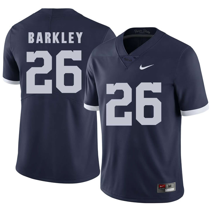 Penn State Nittany Lions 26 Saquon Barkley Navy College Football Jersey DingZhi
