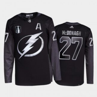 Adidas Tampa Bay Lightning #27 Ryan McDonagh Men’s 2022 Stanley Cup Final Patch Alternate Authentic NHL Jersey – Bl...
