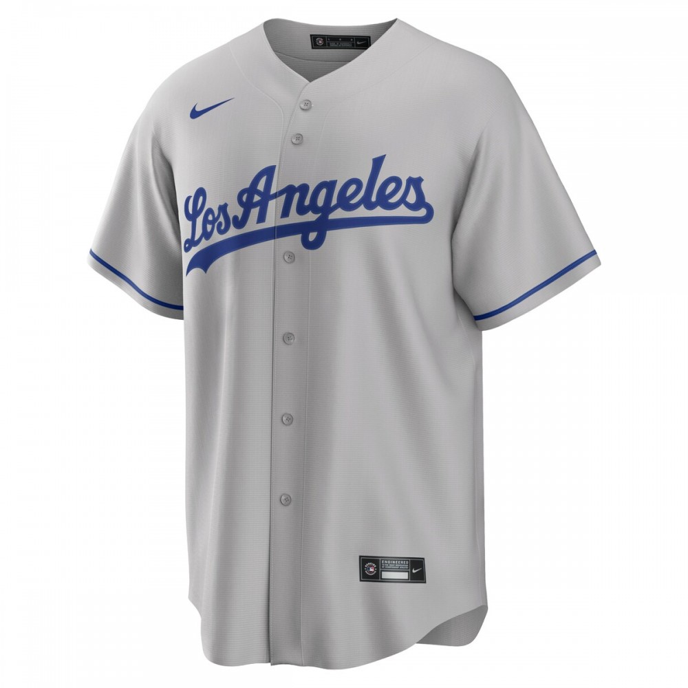 Freddie Freeman Los Angeles Dodgers Nike Road Replica Player Jersey - Gray - Image 2