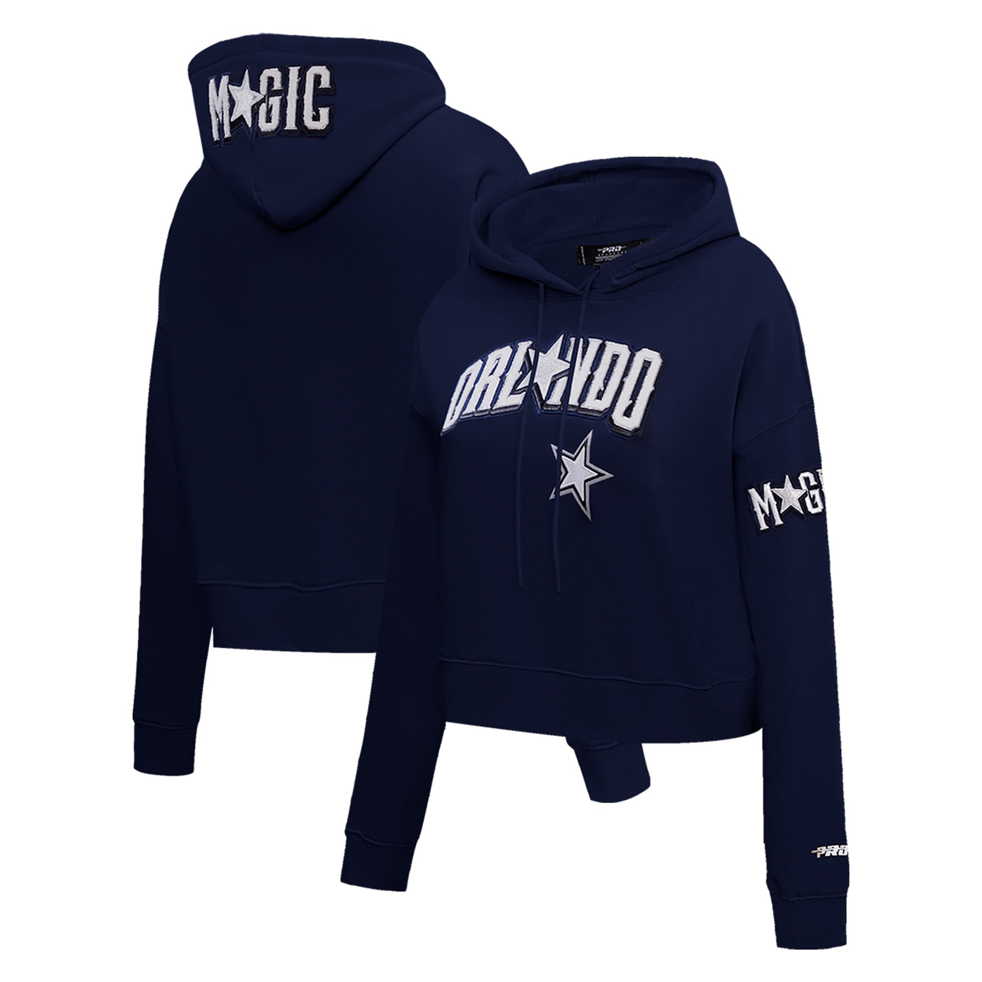 Orlando Magic Pro Standard Women’s 2023/24 City Edition Cropped Pullover Hoodie – Navy