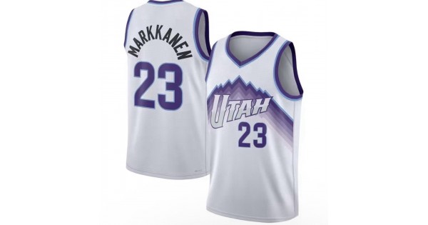 Lauri Markkanen Utah Jazz Nike Unisex White Swingman Jersey - Association Edition - Image 2