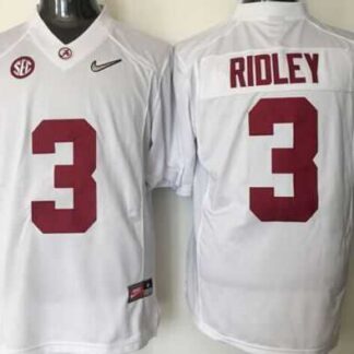 Alabama Crimson Tide #3 Calvin Ridley White 2016 National Championship Stitched NCAA Jersey