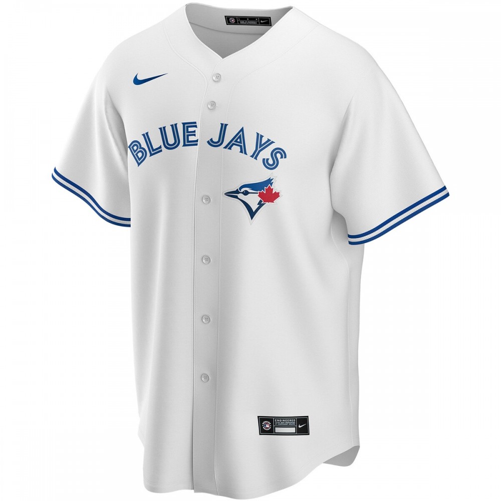 Toronto Blue Jays Nike Youth Home Replica Custom Jersey - White - Image 2