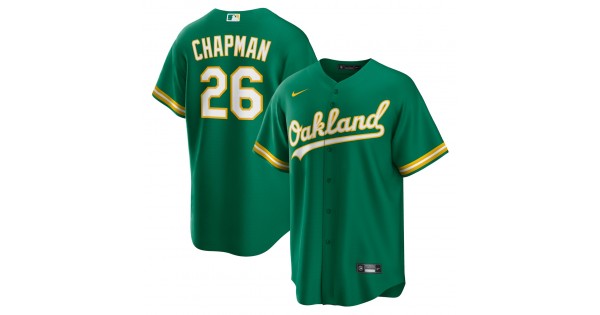 Matt Chapman Oakland Athletics Nike Alternate Replica Player Name Jersey - Kelly Green - Image 2
