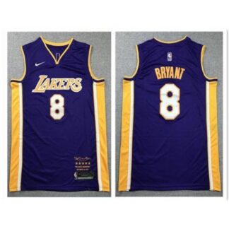 Men's Los Angeles Lakers #8 Kobe Bryant Purple Stitched NBA Jersey IBZQ