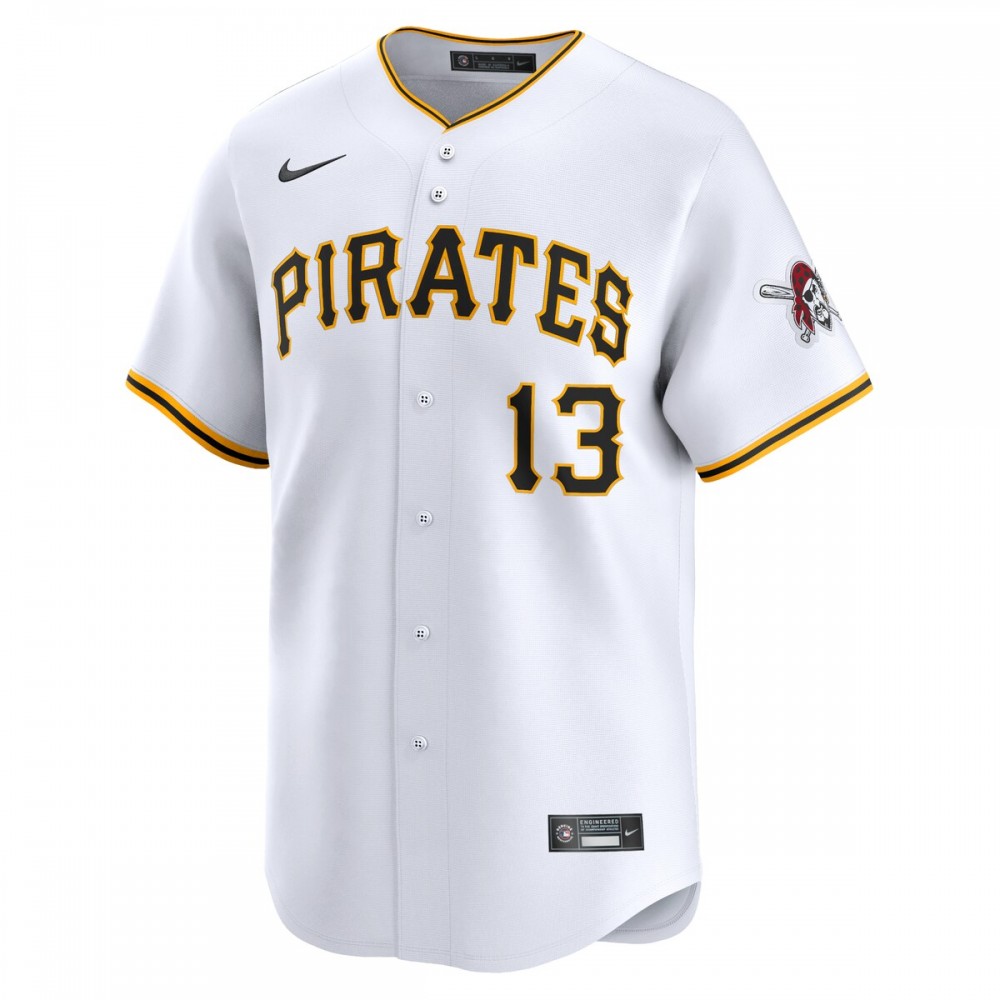 Ke'Bryan Hayes Pittsburgh Pirates Nike Home Limited Player Jersey - White - Image 2