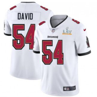 Tampa Bay Buccaneers #54 Lavonte David Men’s Super Bowl LV Bound Nike White Vapor Limited Jersey