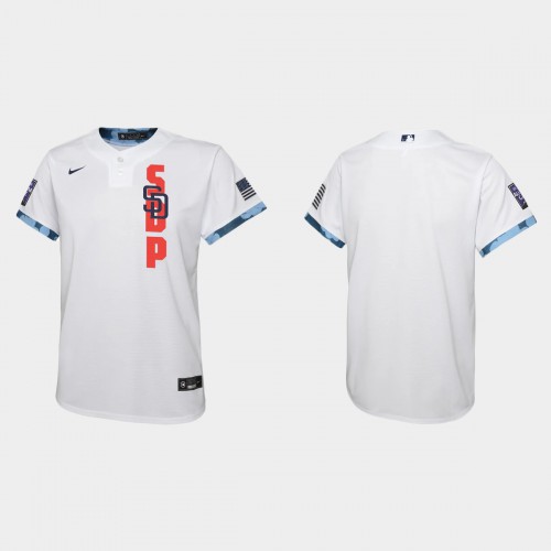 San Diego San Diego Padres Youth 2021 Mlb All Star Game White Jersey Youth