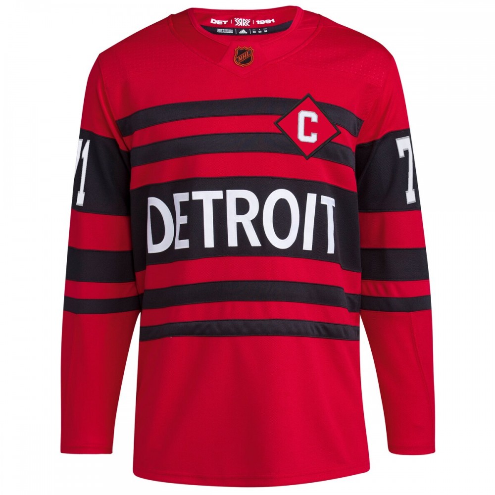 Dylan Larkin Detroit Red Wings adidas Reverse Retro 2.0 Authentic Player Jersey - Red - Image 2