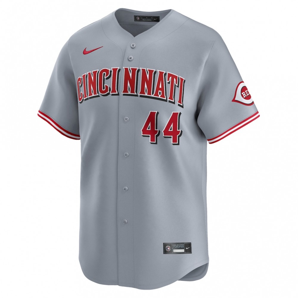 Elly De La Cruz Cincinnati Reds Nike Road Limited Player Jersey - Gray - Image 2