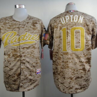 San Diego Padres #10 Justin Upton 2014 Camo Jerseys