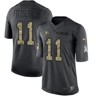 Nike Arizona Cardinals #11 Larry Fitzgerald Black Men’s Stitched NFL Limited 2016 Salute to Service Jersey