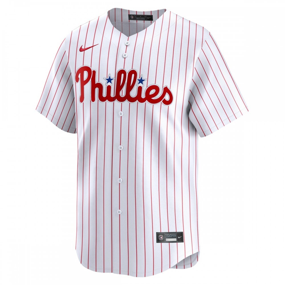 Philadelphia Phillies Nike Youth Home Limited Custom Jersey - White - Image 2