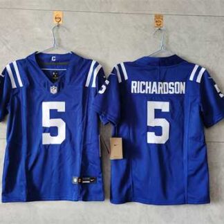 Women's Indianapolis Colts #5 Anthony Richardson Blue 2024 F.U.S.E. Vapor Stitched Jersey