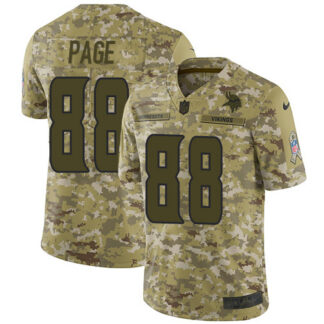 Nike Minnesota Vikings #88 Alan Page Camo Men’s Stitched NFL Limited 2018 Salute To Service Jersey