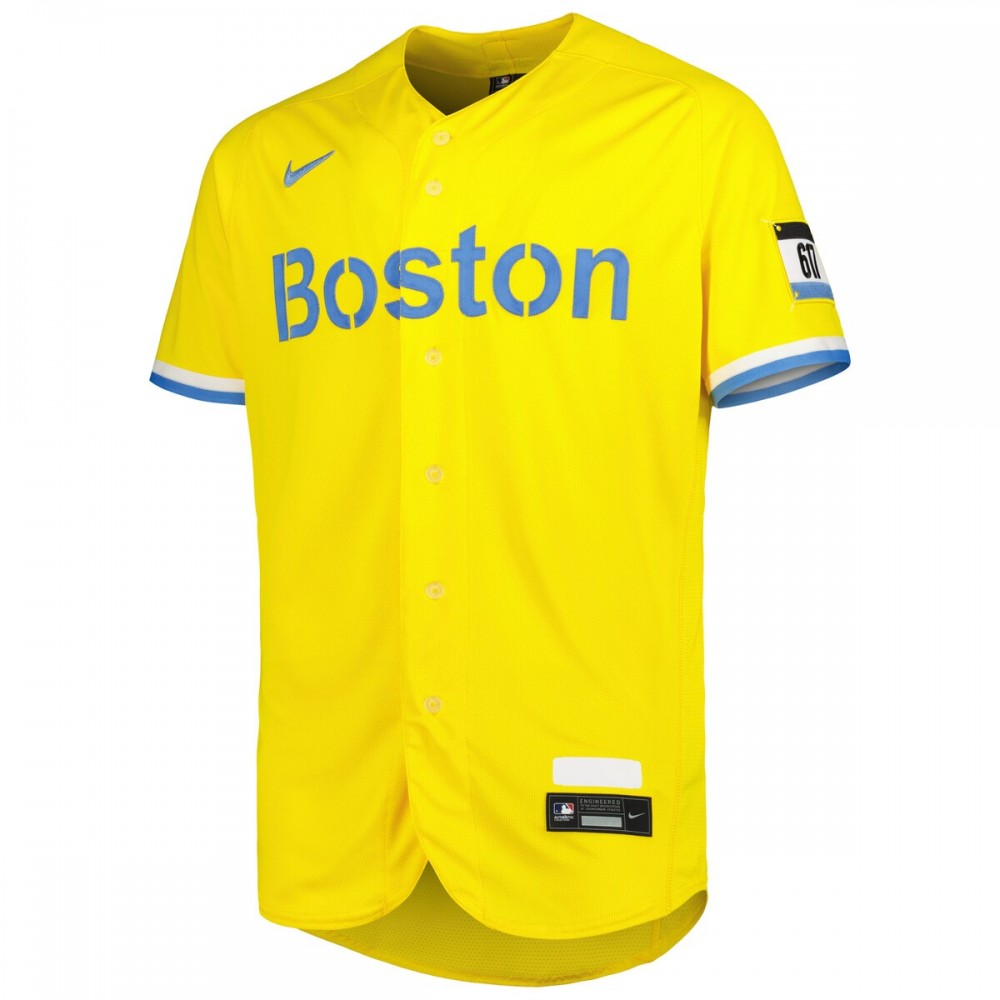 Rafael Devers Boston Red Sox Nike City Connect Authentic Player Jersey - Gold - Image 2