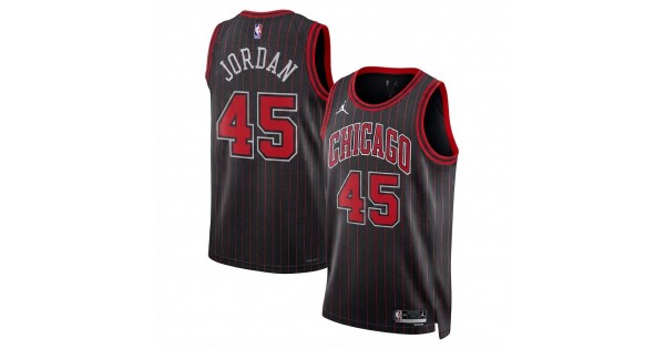 Michael Jordan Chicago Bulls Jordan Brand Unisex Black Swingman Jersey - Statement Edition - Image 2