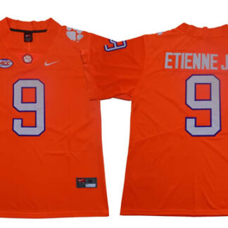 Clemson Tigers 9 Travis Etienne Jr. Orange Nike College Football Jersey