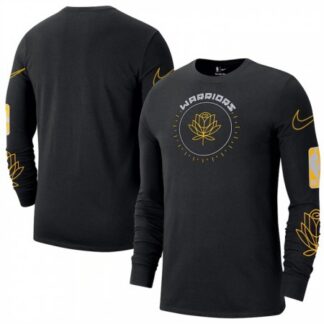 Men's Golden State Warriors Black 2022/23 City Edition Essential Expressive Long Sleeve T-Shirt UXRO