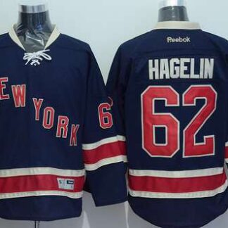 Men's New York Rangers #62 Carl Hagelin Navy Blue Third 85TH Jersey