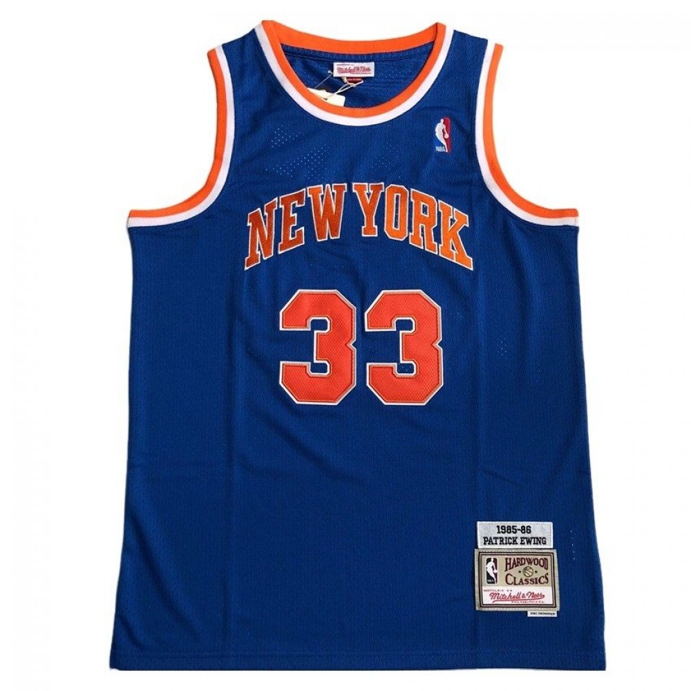 Patrick Ewing New York Knicks Blue 1985-86 Hardwood Classics Swingman Jersey