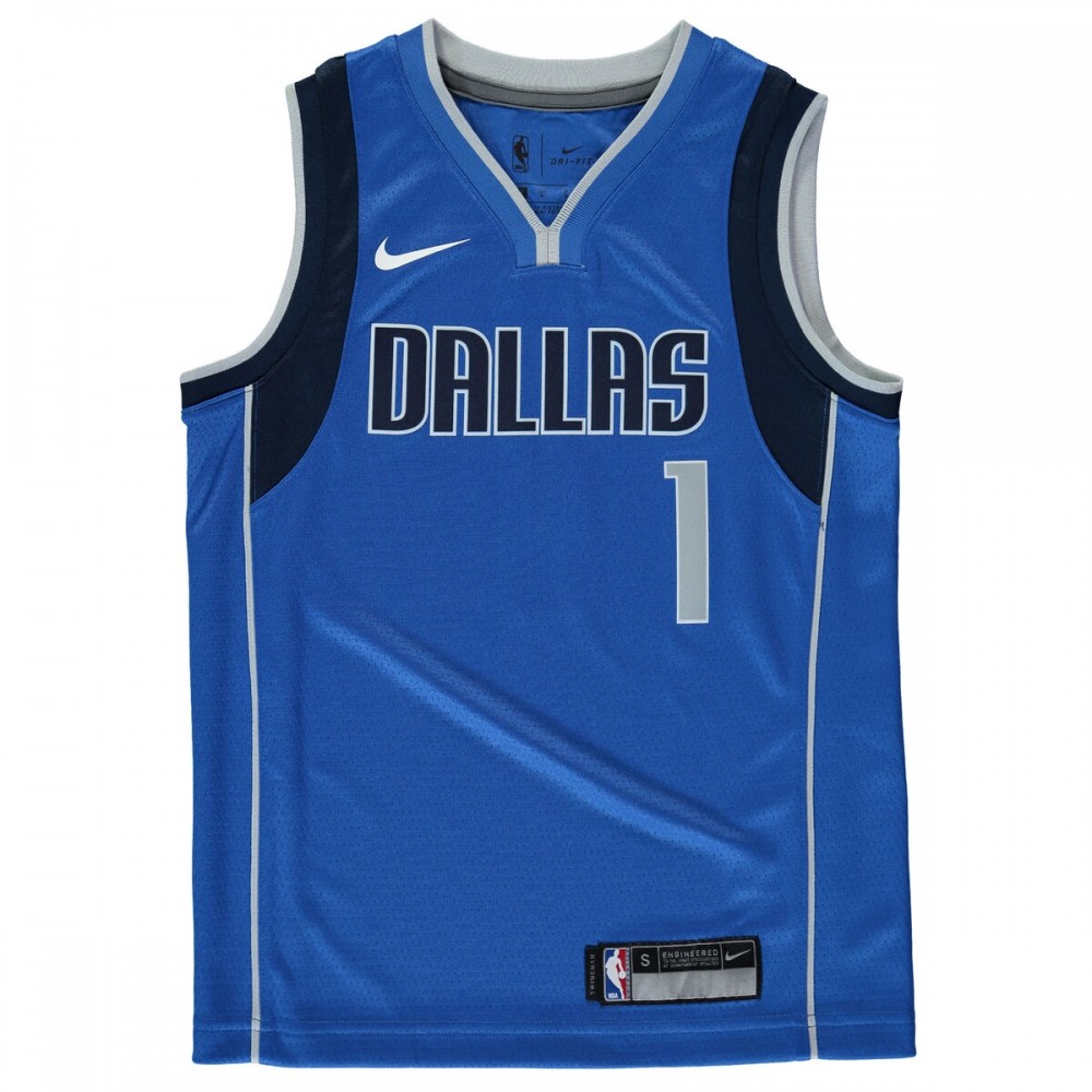Dennis Smith Dallas Mavericks Nike Youth Swingman Jersey Blue - Icon Edition - Image 2