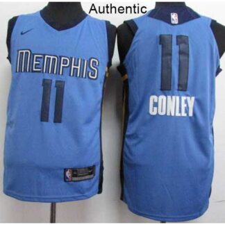 Nike Memphis Grizzlies #11 Mike Conley Light Blue NBA Authentic Statement Edition Jersey