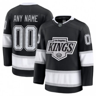Youth Los Angeles Kings Home Premium Custom Jersey - Black