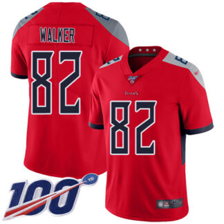 Nike Tennessee Titans #82 Delanie Walker Red Men’s Stitched NFL Limited Inverted Legend 100th Season Jersey