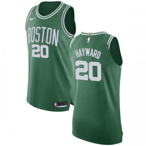 Men’s Nike Boston Celtics #20 Gordon Hayward Green NBA Authentic Icon Edition Jersey