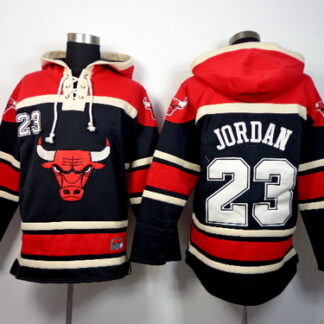 Chicago Bulls #23 Michael Jordan Black Hoodie